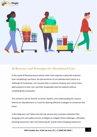 10 Reasons and Strategies For Abandoned Cart