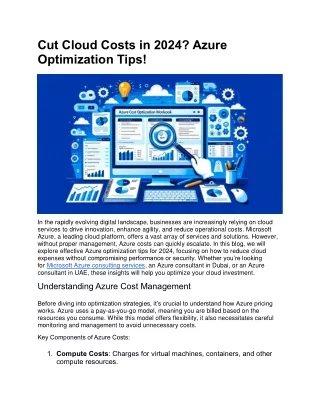 Cut Cloud Costs in 2024 - Azure Optimization Tips!