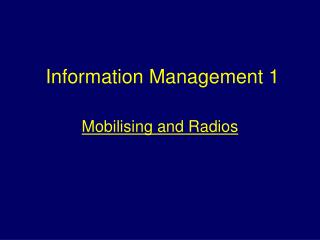 Information Management 1