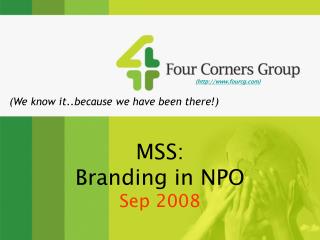 MSS: Branding in NPO Sep 2008