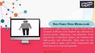Boys Fancy Dress Blyme.co.uk