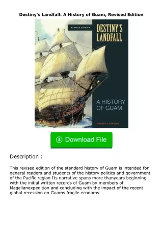 Pdf⚡(read✔online) Destiny's Landfall: A History of Guam, Revised Edition