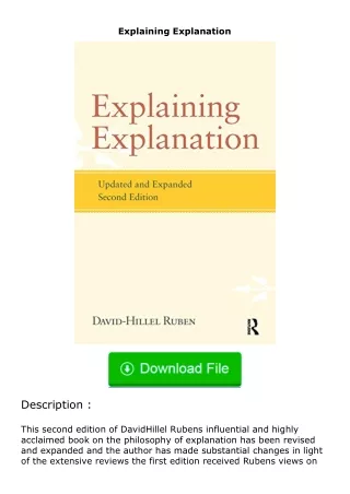 Download⚡ Explaining Explanation