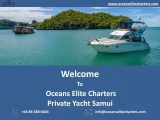 Private Yacht Samui-Oceans Elite Charters