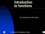 Introduction to functions