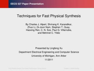 EECS 527 Paper Presentation
