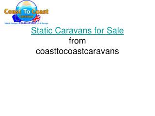 static caravans for sale