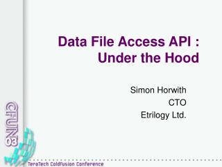 Data File Access API : Under the Hood