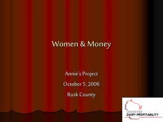 Women &amp; Money