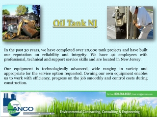 Oil Tank NJ