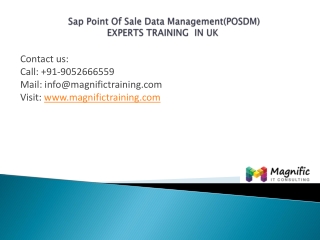 Sap Point Of Sale Data Managemen experts training in uk