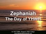 Zephaniah The Day of YHWH