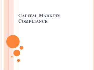 Capital Markets Compliance
