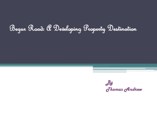 Begur Road: A Developing Property Destination