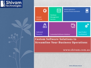 Custom Software Solutions to Streamline Your Business Operat