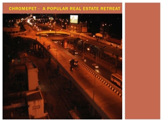 Chromepet - A Popular Real Estate Retreat