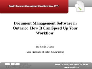 document management software in ontario: how it can speed u