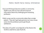Public Health Nurse Salary Information