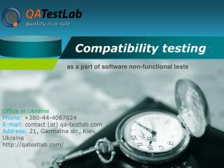 compatibility testing as a part of software non-functional t