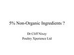 5% Non-Organic Ingredients ?
