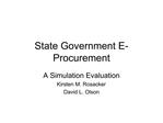 State Government E-Procurement