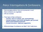 Police Interrogations