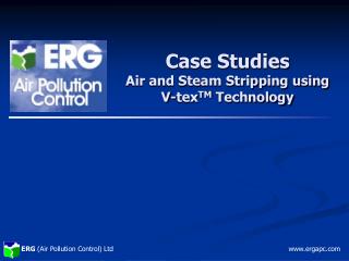 Case Studies Air and Steam Stripping using V-tex TM Technology