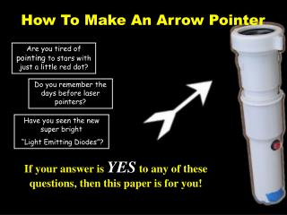 How To Make An Arrow Pointer