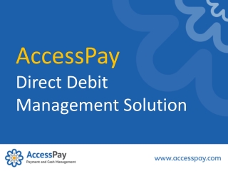 AccessPay Direct Debit Management Solution