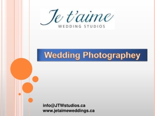 Je T'aime Wedding Studios - Wedding Photographers
