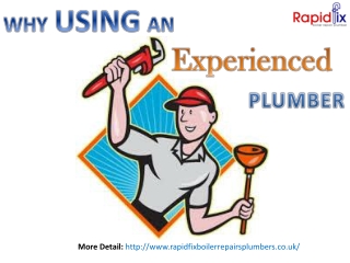 Why Using An Experienced Plumber
