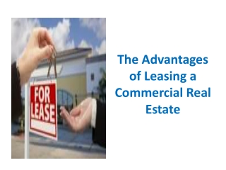 The Advantages of Leasing a Commercial Real Estate