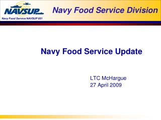 Navy Food Service Division