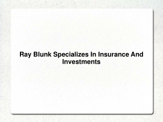 Ray Blunk Total Financial Group