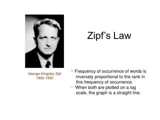 Zipf’s Law