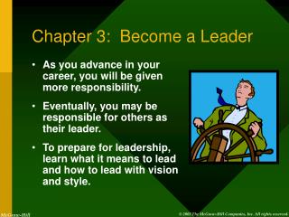 Chapter 3: Become a Leader