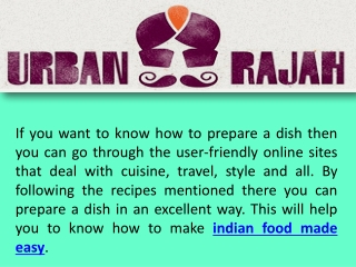 how to make indian food