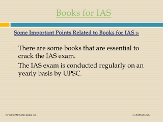 Some Essential Books for IAS