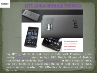 Latest Mobile Phones by HTC India