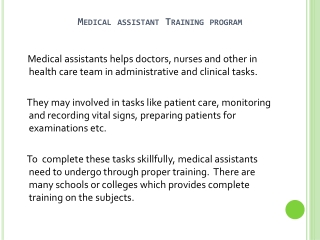 Cost Of Medical Assistant Training Program