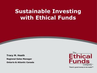 Sustainable Investing with Ethical Funds