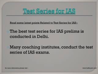 Test series for ias prelims is available for free