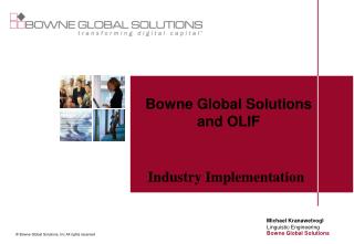© Bowne Global Solutions, Inc All rights reserved