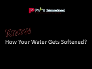 How Your Water Gets Softened?