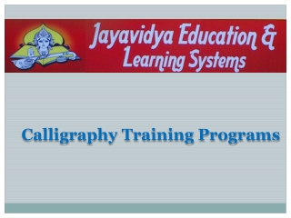 Calligraphy-Training