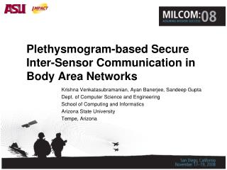 Plethysmogram-based Secure Inter-Sensor Communication in Body Area Networks