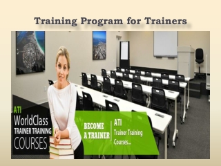 Training Program for Trainers