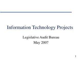 Information Technology Projects
