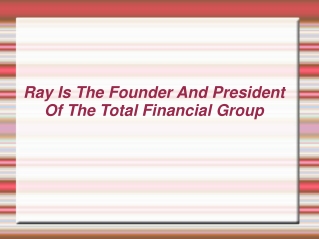 Raymond Blunk | Total Financial Group