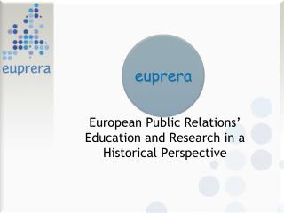 European Public Relations’ Education and Research in a Historical Perspective